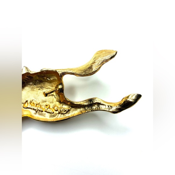 Christopher Ross 24kt. Gold Plated Carousel Horse Buckle & Belt main image 13